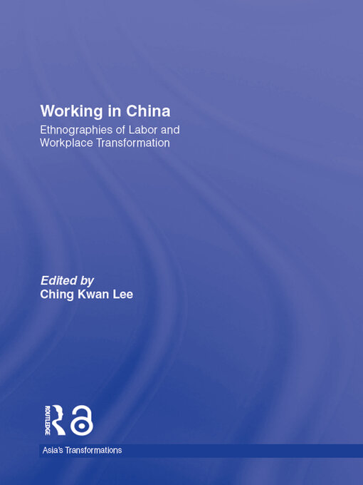 Title details for Working in China by Ching Kwan Lee - Available
